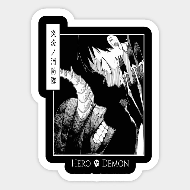 Shinra x Demon Sticker by GStudio/ART